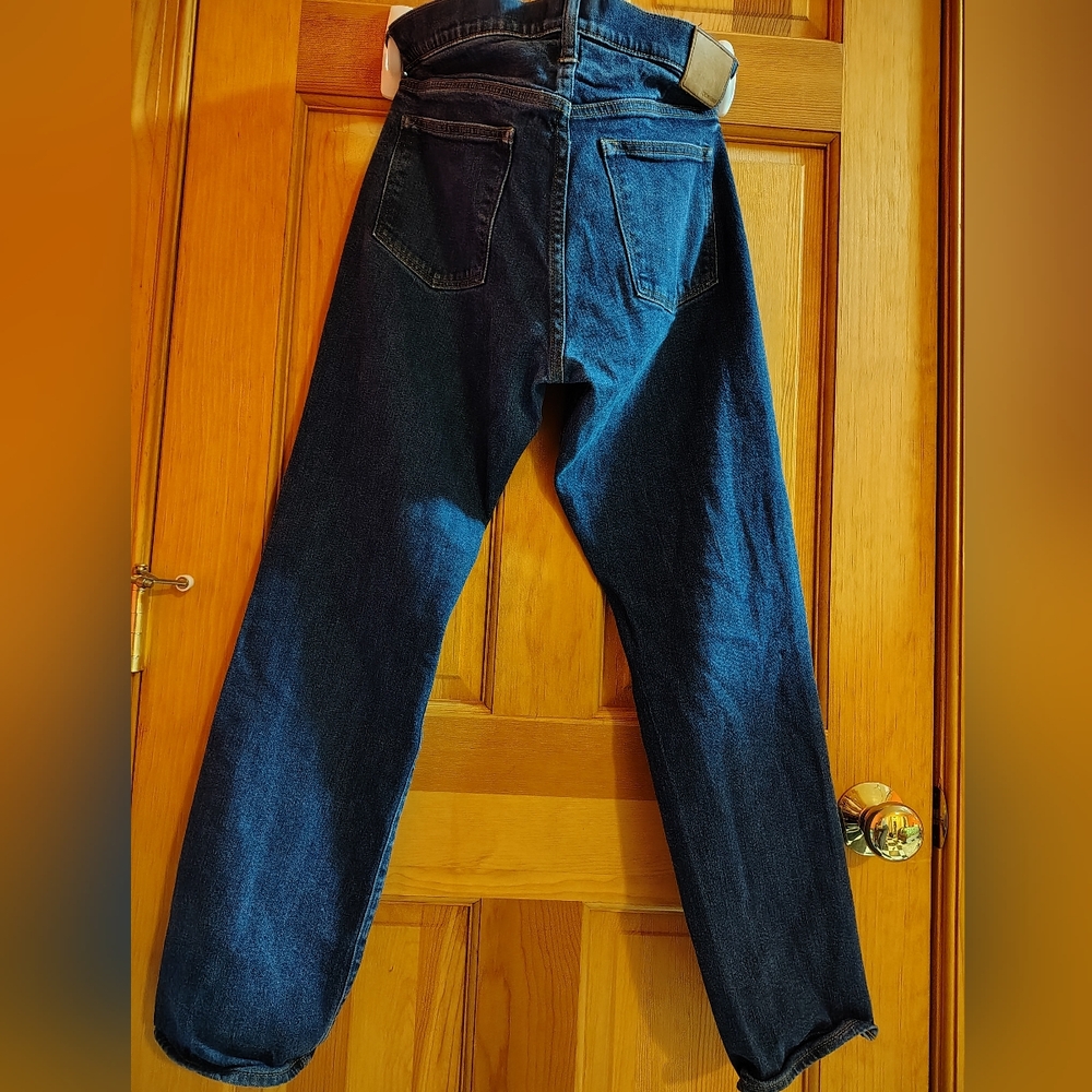 Lot Of 2 Dark Blue Denim Jeans - Lucky Brand And J Crew